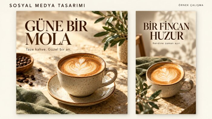 sosyal medya için post ve hikâye tasarımları hazırlarım