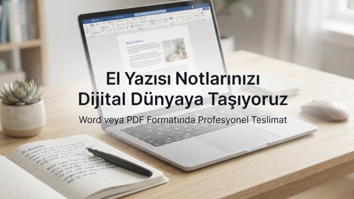 el yazısı notlarınızı word / pdf e aktarıyorum