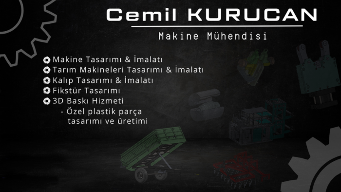 özel makine tasarımı, aparat (fikstür) tasarımı yapabilirim
