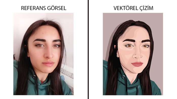 vektörel portre yaparım