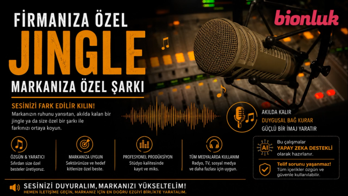 marka ve firmanıza özel jingle ve müzik yaparım