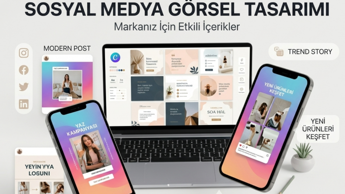 markanız için dikkat çekici sosyal medya görseli tasarlarım