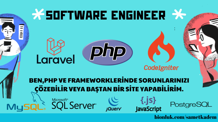 PHP sorunlarını çözebilir veya baştan bir site yazabilirim