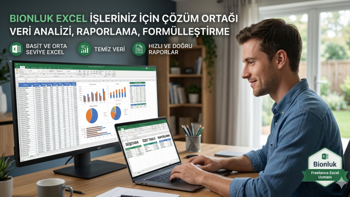 Ms excel konusunda sizlere destek verebilirim