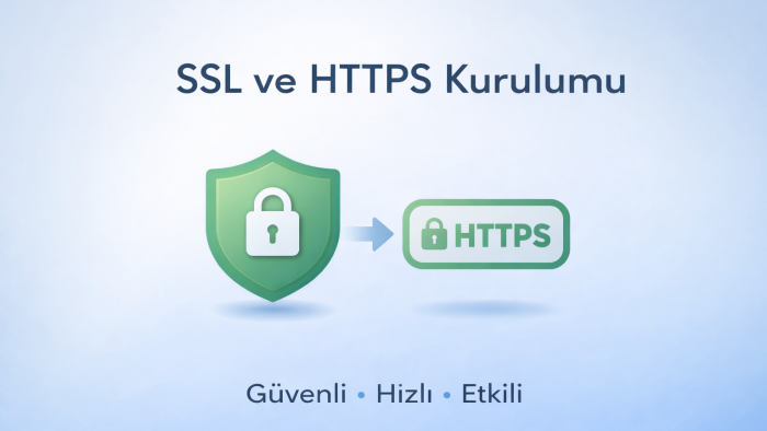 SSL ve HTTPS kurulum işlemlerinizi yaparım