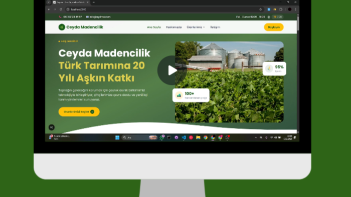 işletmeniz için vizyonunu yansıtan siteler geliştiririm