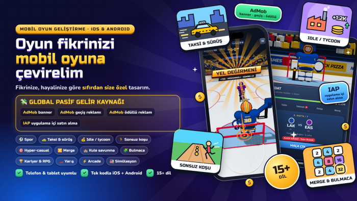 sıfırdan size özel 2D ve 3D Mobil Oyun Geliştirebilirim