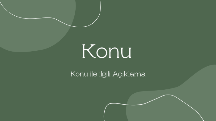 İstediğiniz konuda profesyonel slaytlar hazırlıyabilirim