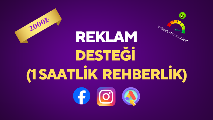 reklamlarınız için destek verebilirim