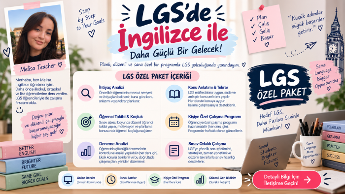 LGS İngilizce özel ders verebilirim