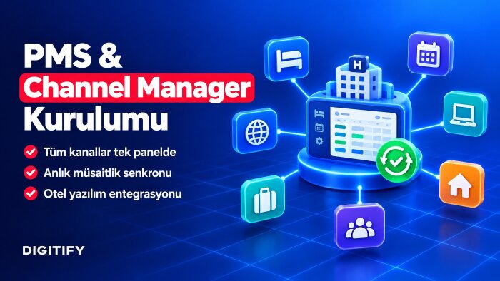 otelinize PMS ve channel manager kurulumu yaparım