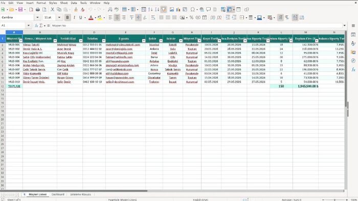 profesyonel Excel veri girişi ve düzenleme hizmeti yapıyorum
