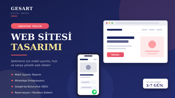 işletmeniz için anahtar teslim web sitesi kurarım