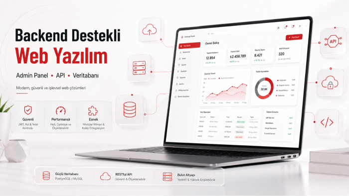 yönetim paneli destekli web yazılımları geliştiririm