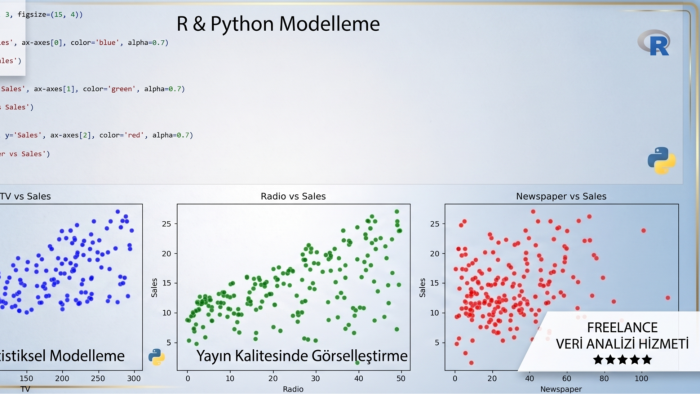 R ve Python ile veri analizi ve modelleme yaparım
