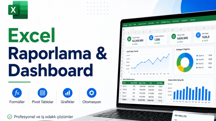 profesyonel Excel raporları ve dashboardlar hazırlayabilirim