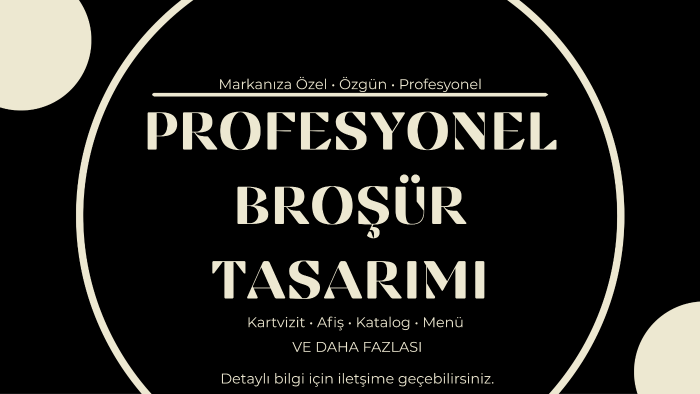isteğinize uygun profesyonel broşür tasarımı yaparım