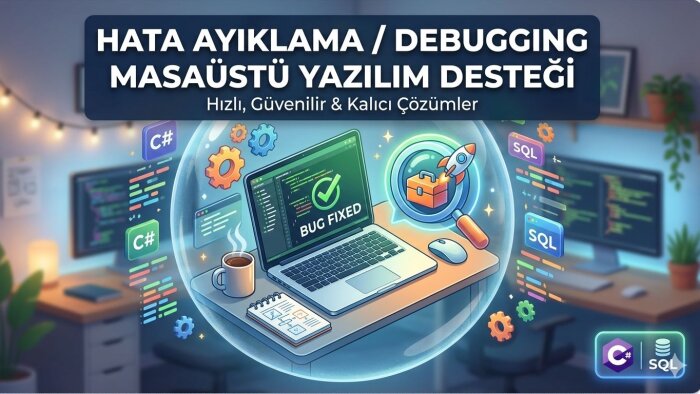 C# ve SQL tabanlı projelerinizdeki bugları hızlıca çözeceğim