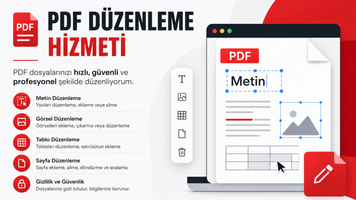 pdf belge düzenle yapabilirim