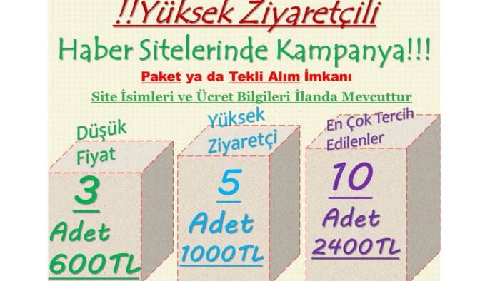 haber sitelerinde tanıtım yazınızı yayınlarım