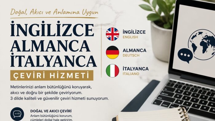 yabancı dil çevirilerinizi yapabilirim