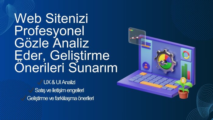 web sitenizi detaylı inceler iyileştirme ve öneriler sunarım