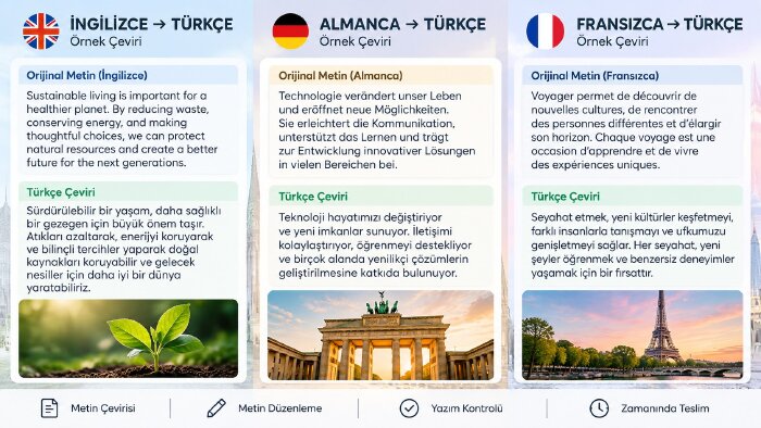 çok dilli çeviri işleri yapabilirim