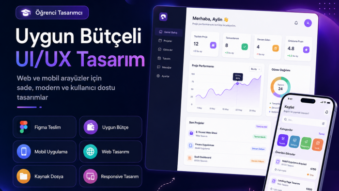  kullanıcı dostu arayüzler tasarlarım