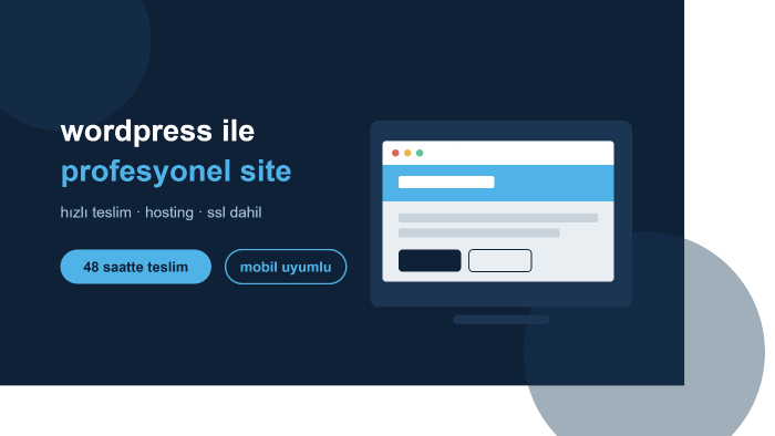 WordPress ile hızlı ve profosyonel web siteleri kuruyorum