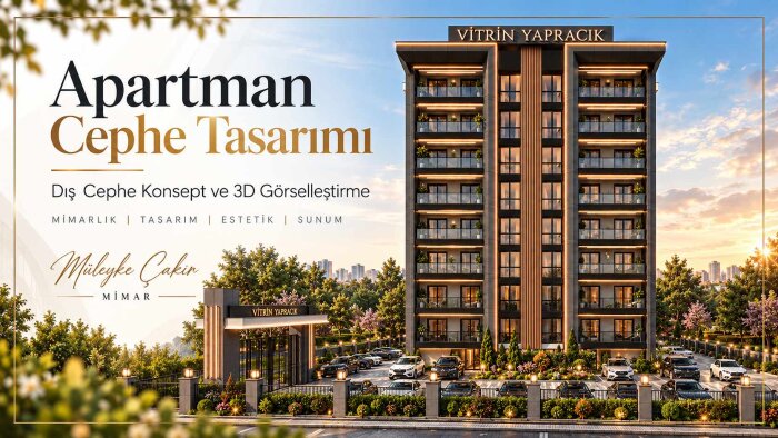 profesyonel dış cephe tasarımı ve 3D render yaparım