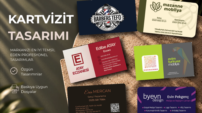 kartvizitinizi sıradanlıktan çıkarıp markanıza uyarlıyorum