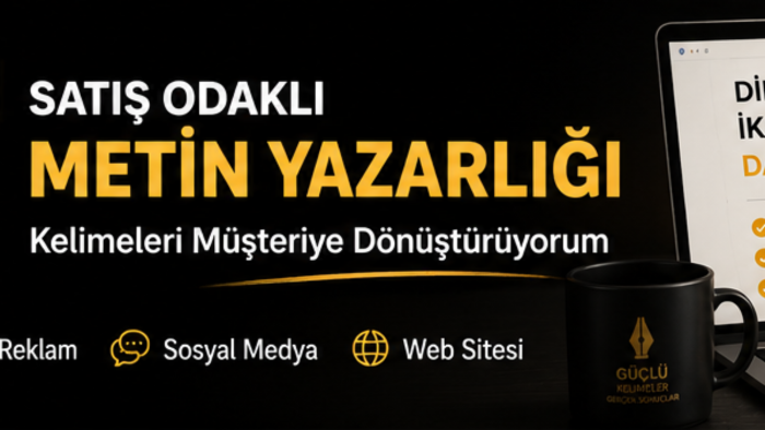 markanız için satış odaklı içerik metinleri yazarım