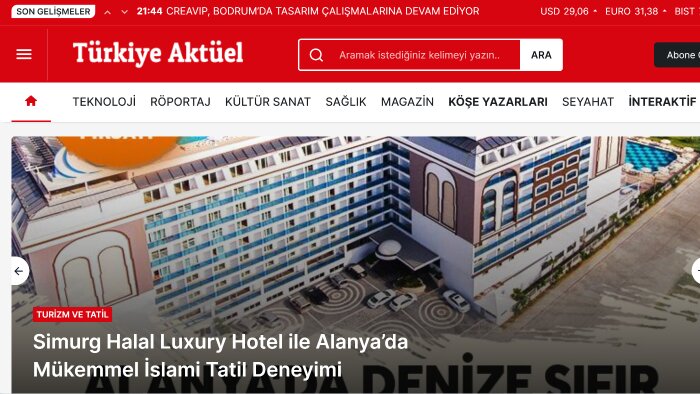 Türkiye Aktüel'de haberinizi yayınlayabilirim