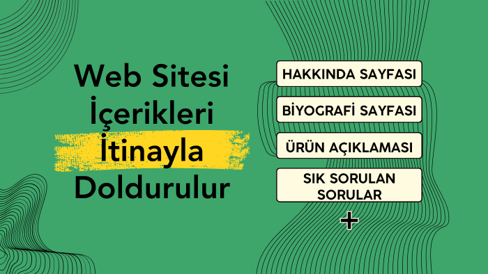 web sitenize ait sayfaları hızlı şekilde doldurabilirim