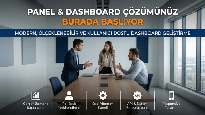 ihtiyacınıza özel yönetim paneli ve dashboard geliştiririm