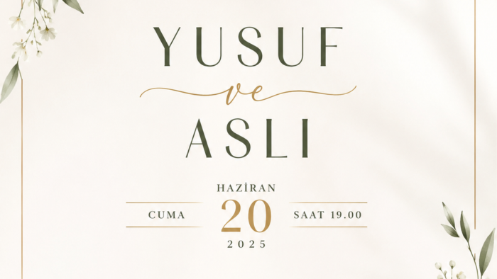 düğün davetiyesi tasarlarım