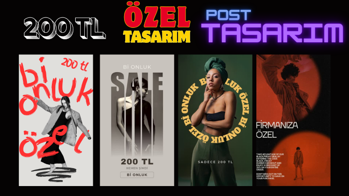 sizin için etkileyici sosyal medya postları tasarlayorum