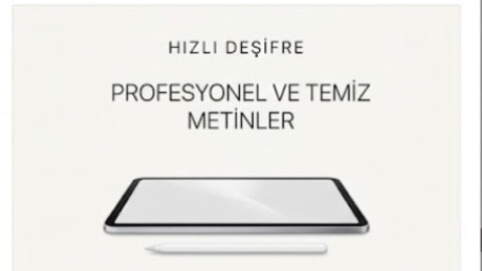 YouTube ve Podcast kayıtlarınızı profesyonel deşifre ederim