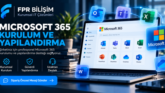 Microsoft 365 kurulum ve mail yapılandırması yaparım