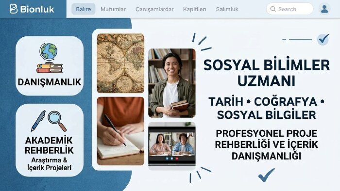 sosyal bilimler alanında profesyonel danışmanlık veriyorum