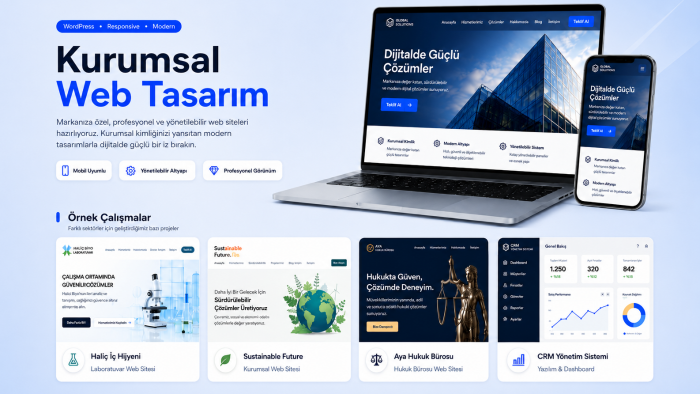 kurumsal ve modern web sitesi tasarlarım