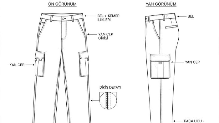 fotoğraftan moda teknik çizim ve tech pack tasarlarım
