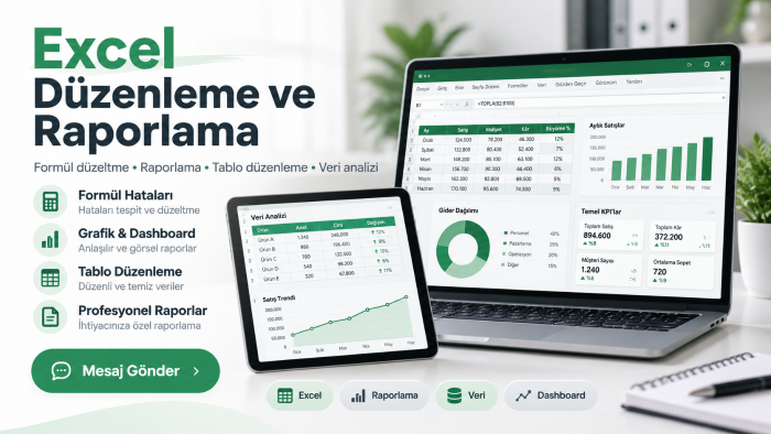 Excel işlerinizi otomatikleştirip zaman kazandırırım