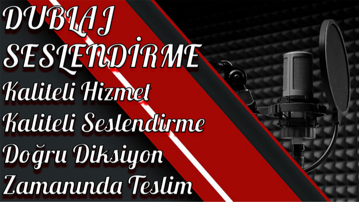 sizin için seslendirme ve dublaj yapabilirim