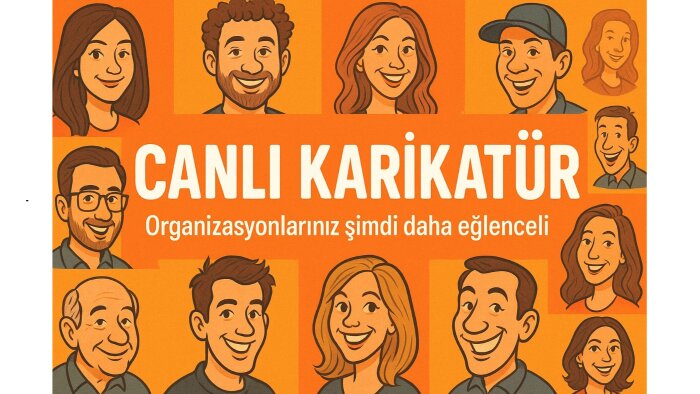 organizasyonlarda canlı karikatürler çizebilirim
