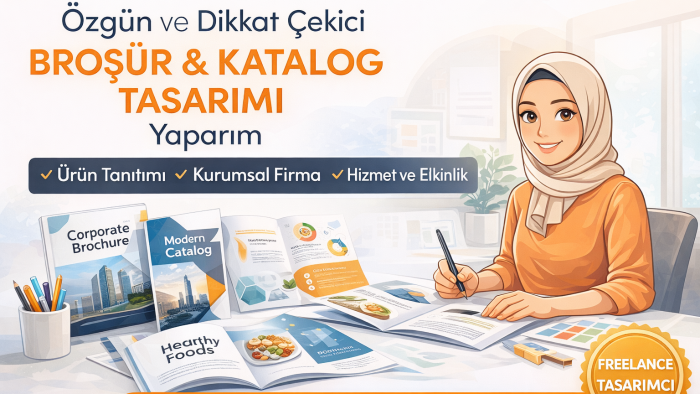 markanızı anlatan broşür ve kataloglar tasarlarım