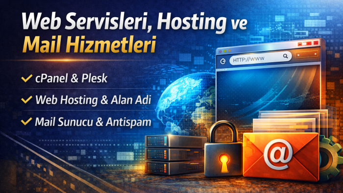 web servisleri hosting ve mail altyapısı kurarım
