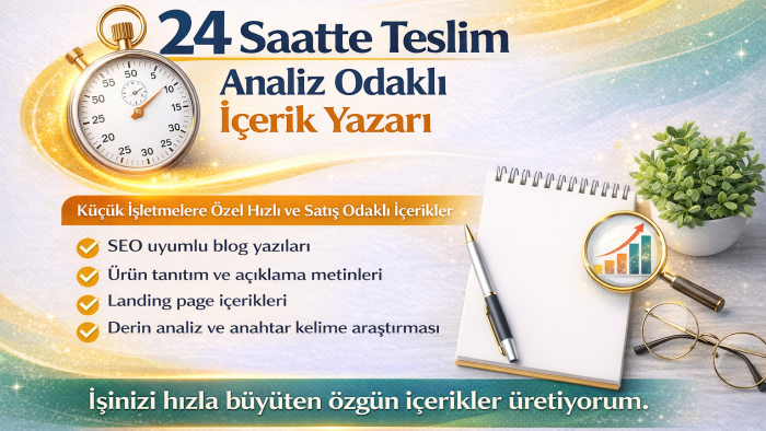 SEO uyumlu özgün ve etkileyici içerikler yazarım