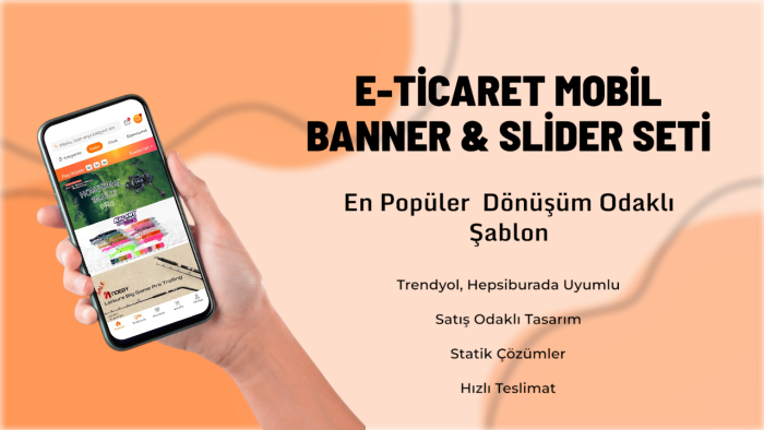 e-ticaret vizyonuyla dönüşüm odaklı bannerlar tasarlarım