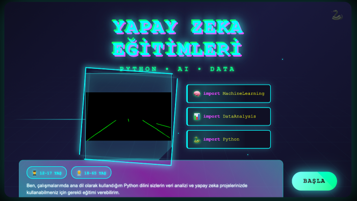 yapay zeka eğitimleri veririm